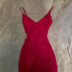 Asymmetrical Spaghetti Strap Dress - S